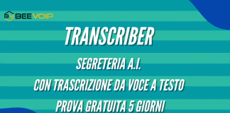 TRANSCRIBER – Segreteria A.I. – con trascrizione da voce a testo – prova gratuita 5 giorni Come trascrivere i messaggi della segreteria telefonica