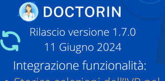 Doctorin: Aggiornamento Doctorin Versione 1.7.0