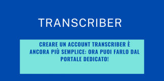 Creare un account Transcriber è ancora più semplice: ora puoi farlo dal portale dedicato!