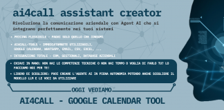 AI4CALL Assistant Creator – Google Calendar Tool: trasforma le chiamate in appuntamenti automaticamente ai4call-assistant-creator-google-calendar-tool