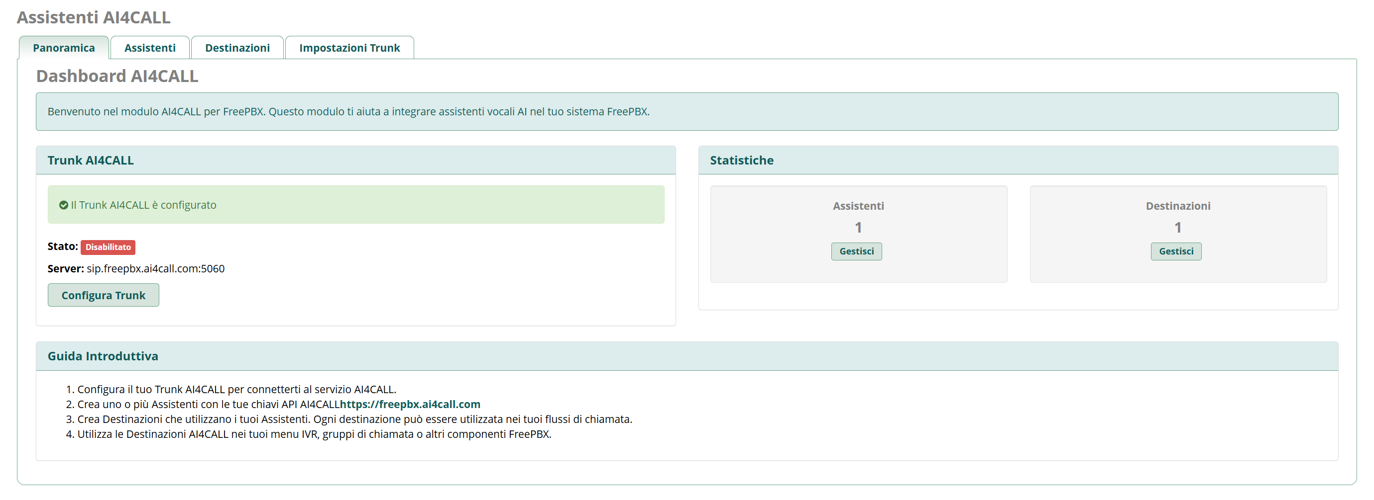 Dashboard AI4CALL