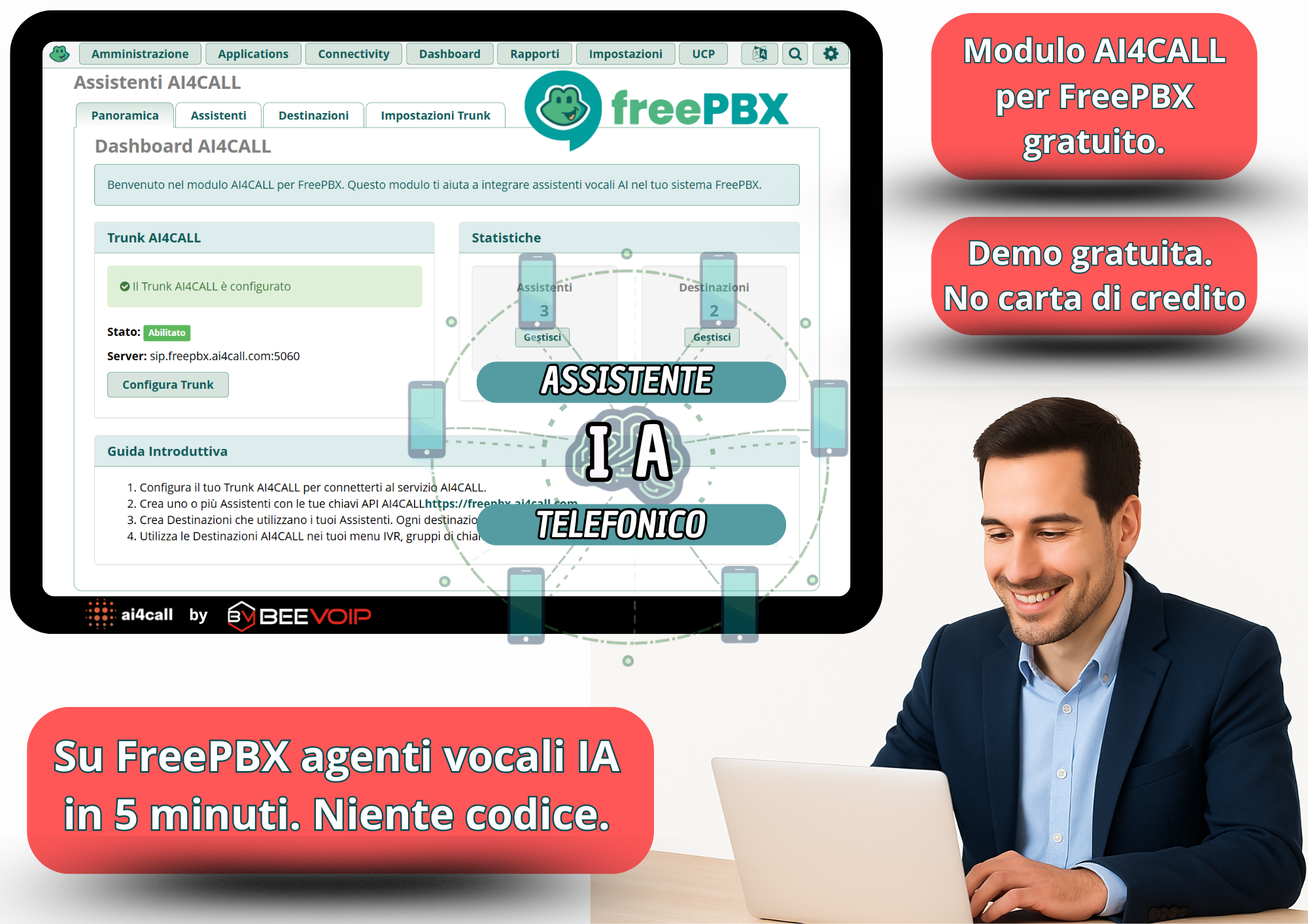 Assistenti AI Telefonici su FreePBX