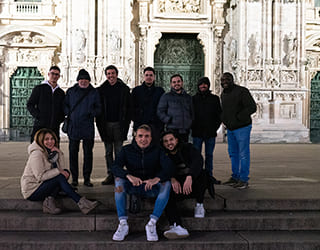 Convention BEEVOIP, al ristorante tutti insieme in centro a Milano. Una bella passeggiata serale tra le vie del centro di Milano